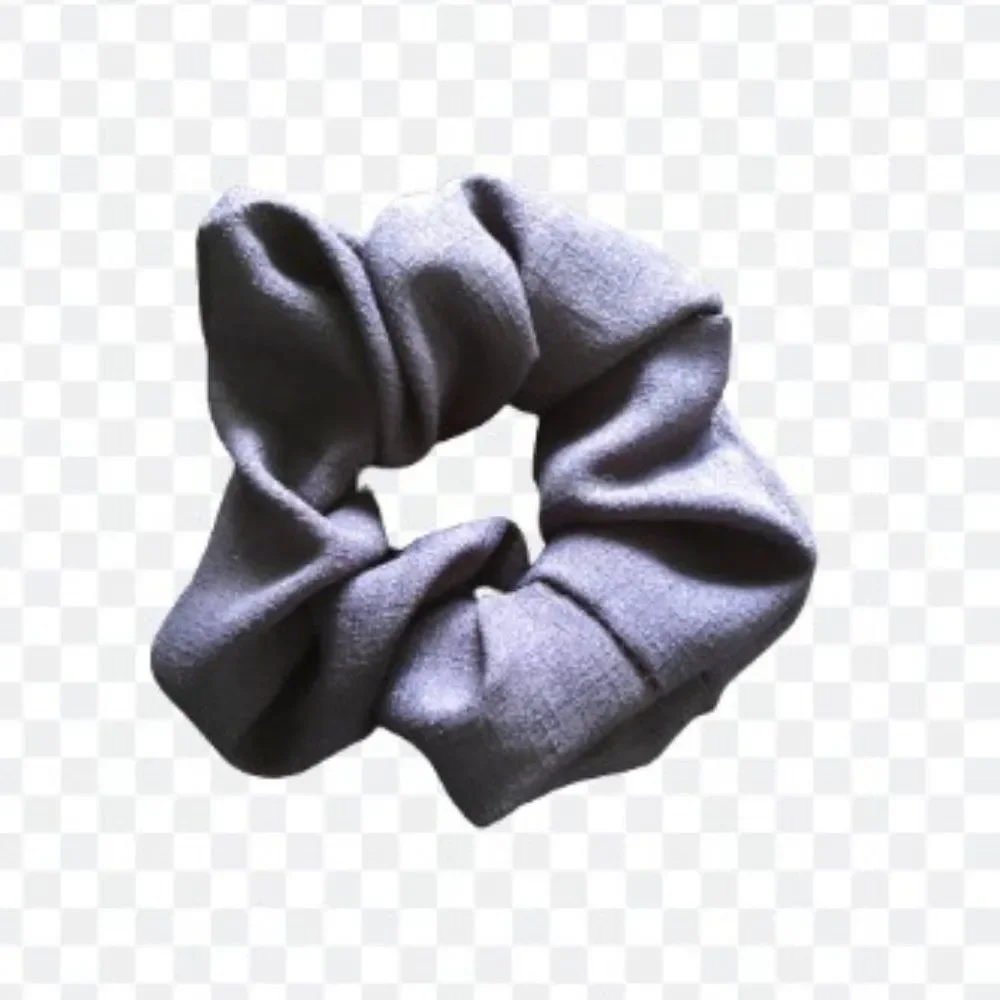 Navy Blue Chiffon Scrunchie SC2801   -women's- Handmade  Boutique